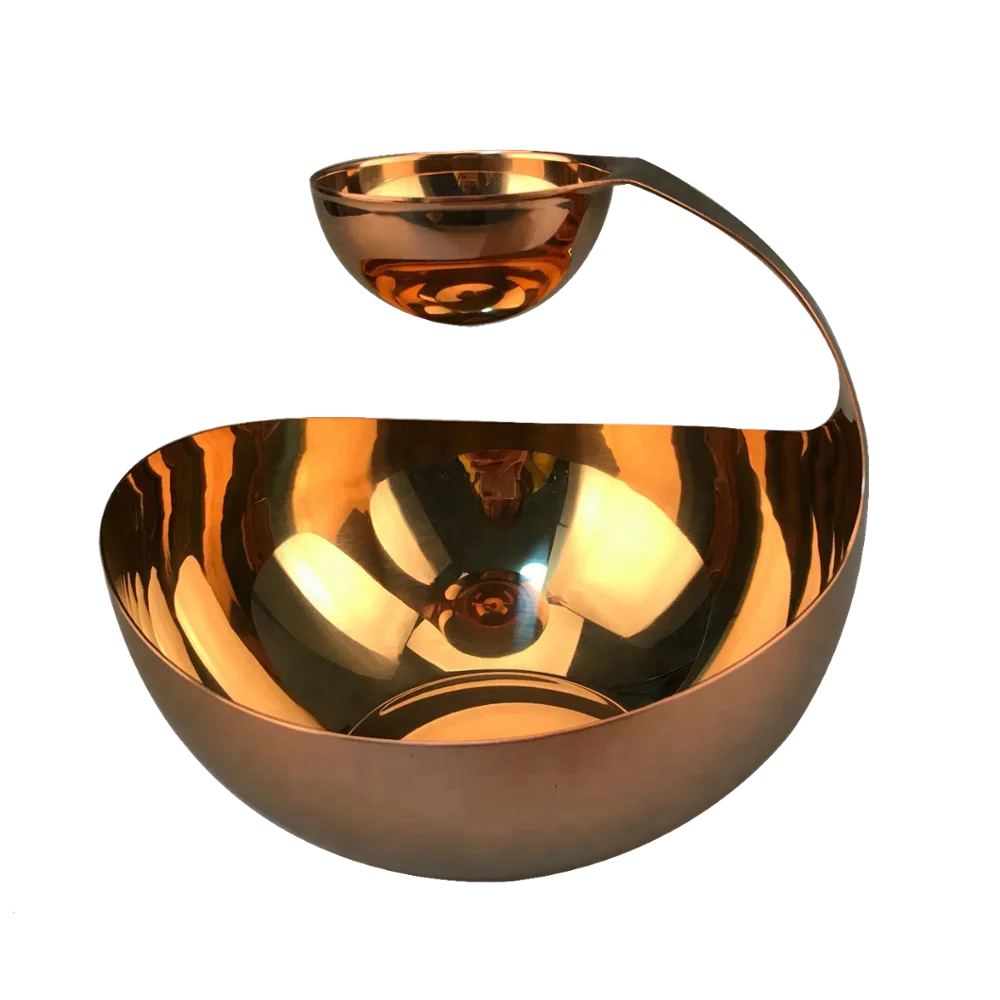 Stainless Steel Chip And Dip Bowl,Snack Bowl with dip bowl,PVD coating