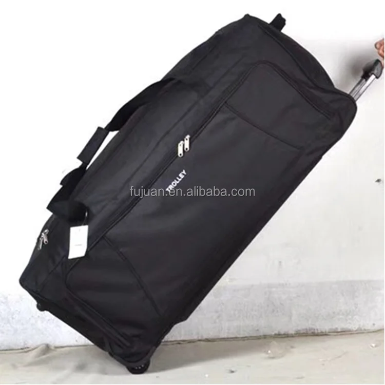 Хорошие новые имеющиеся в наличии Ткань Оксфорд 600d 37 дюймов 2 колеса тележки большой емкости чемодан на колесах для путешествий