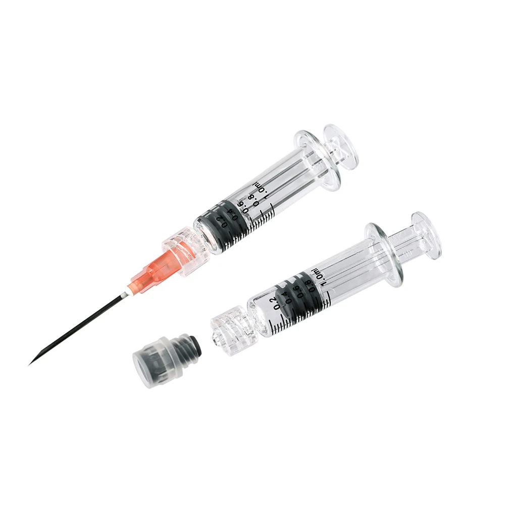 Reusable luer lock glass syringe 1ml (Shenzhen, China)