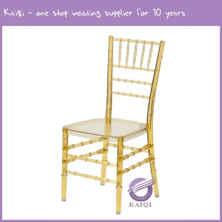 ZY23330 Wholesale wedding transparent plastic resin chiavari chairs