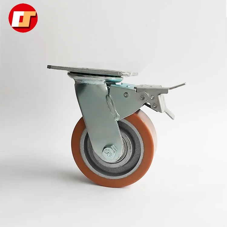 ODM OEM Custom Caster Wheel Heavy Duty Durable Swivel PU Caster