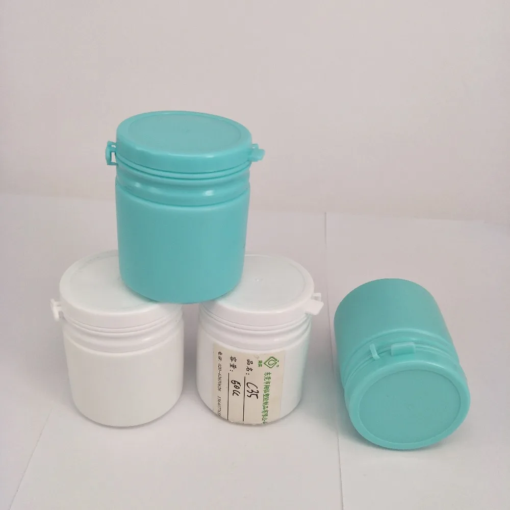 80ml HDPE Plastic Chewing Gum Containers Wide Mouth Bottle