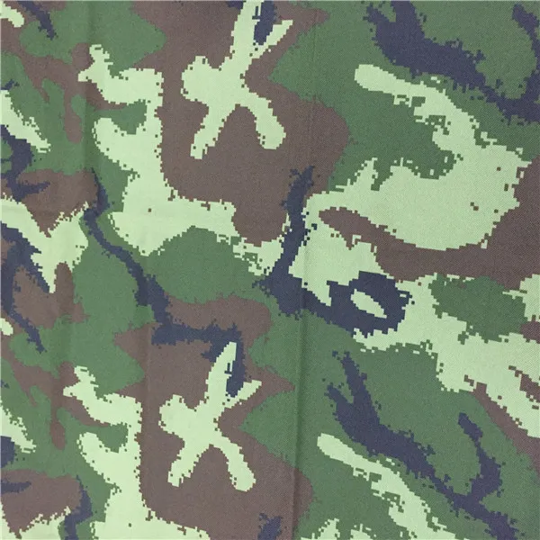 
600d pvc and pu backing camouflage oxford polyester fabric 