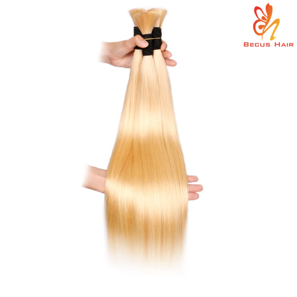 Human bulk wholesale virgin hair bulk ash blonde Russian hair extensions suppliers raw Indian hair bulk