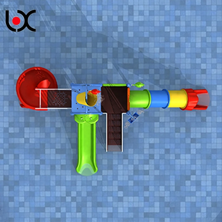 Big water park playground LLDPE , galvanized pipe outdoor playground water park for kids