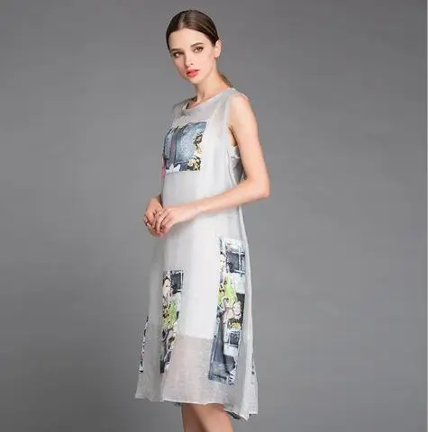 2019 Women Korean New Style Linen Dress