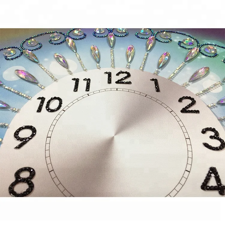 Most Popular Diamond Painting 50*50CM Resin Diamond Painting Clock Without Frame