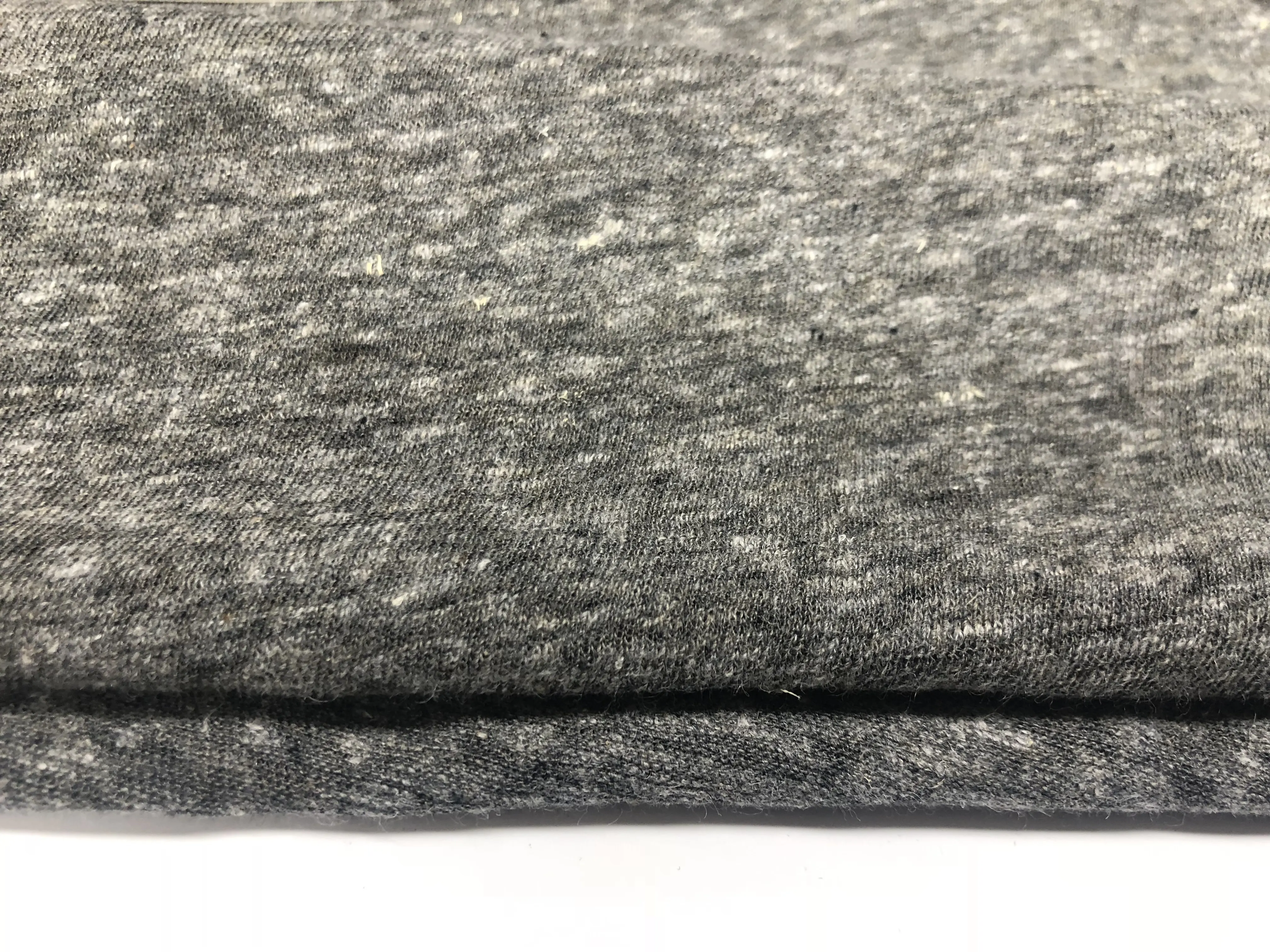 55%cotton 45%linen single jersey knit linen fabric