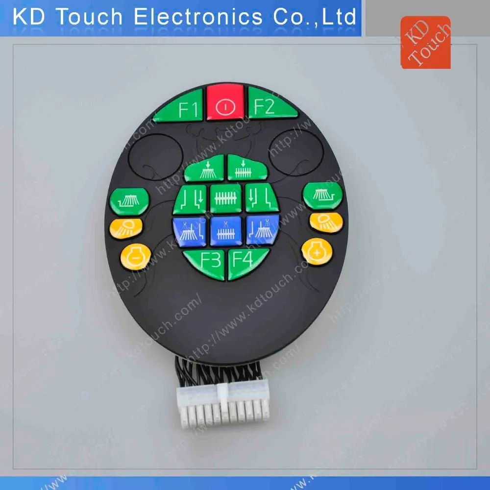 custom silicone rubber control panel with resin rubber keypad