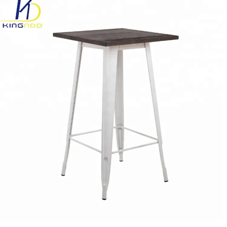 Popular Classic Design Outdoor Indoor Available Industrial Metal High Bar Table