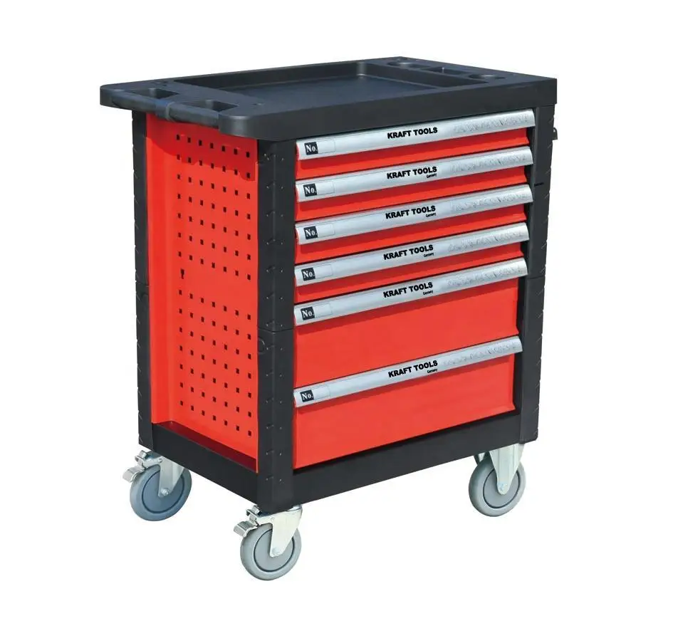 Drawers Tool Trolley Steel Cabinet with Hand Tools Sets