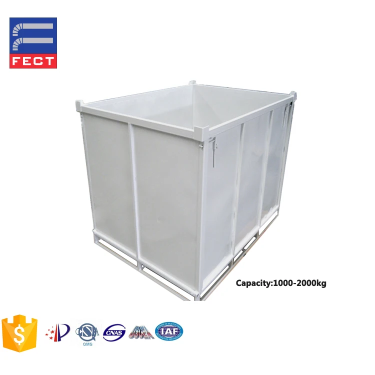 Large Load Metal Pallet Box/Galvanized Stackable Steel Box Pallet