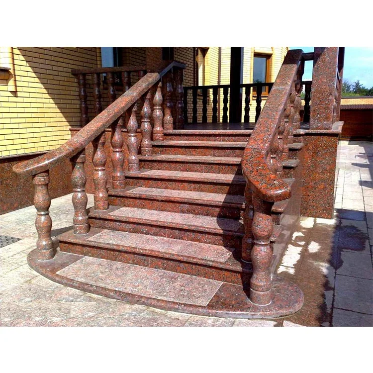 
Buy wholesale flamed polished cheap natural red grey black labradorite granite stone tile steps stairs 