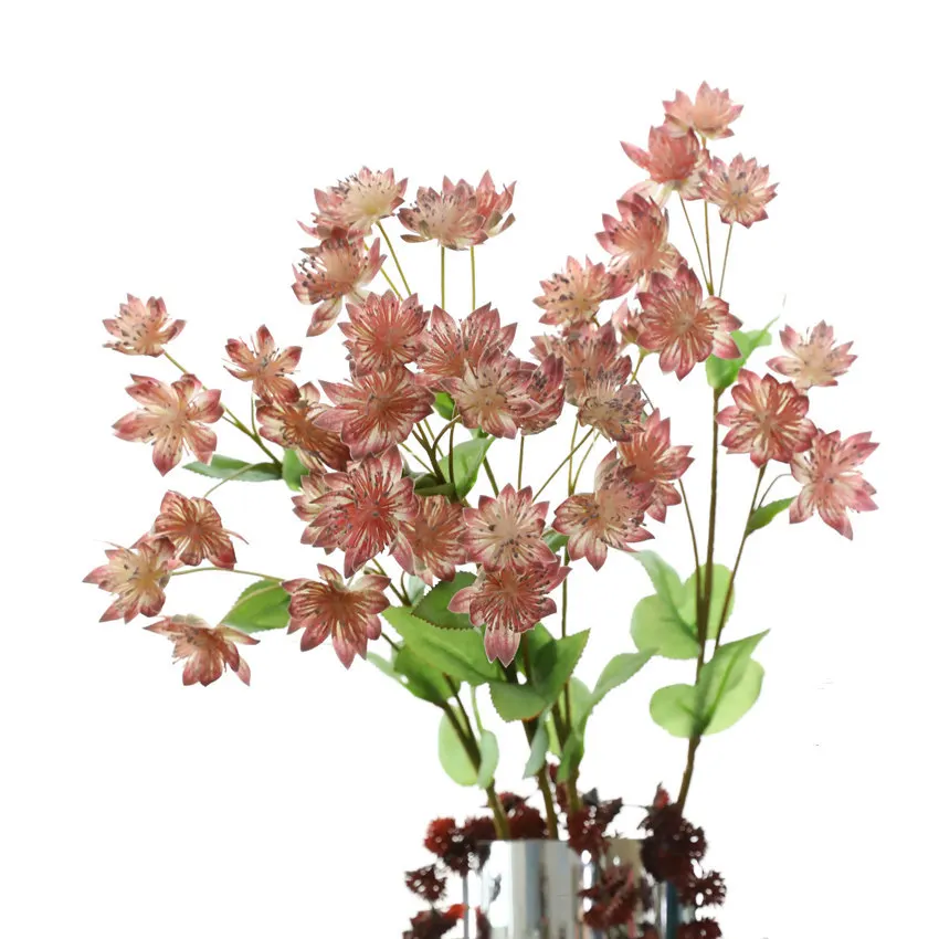 Shininglife Brand  Snow lotus high-end artificial flower 3D printing color home decoration