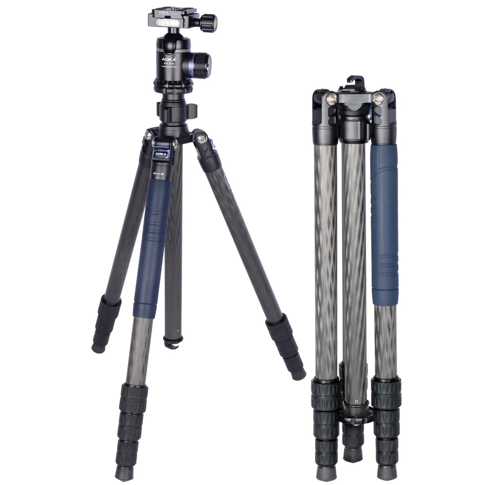 Heavy duty hunting video digital dslr carbon fiber camera tripod