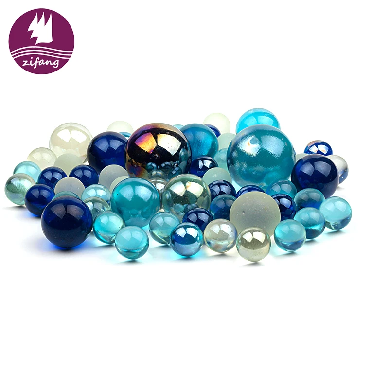 
Wholesale Round Transparent Multi Color Glass Ball Large Glass Marbles For Sale 