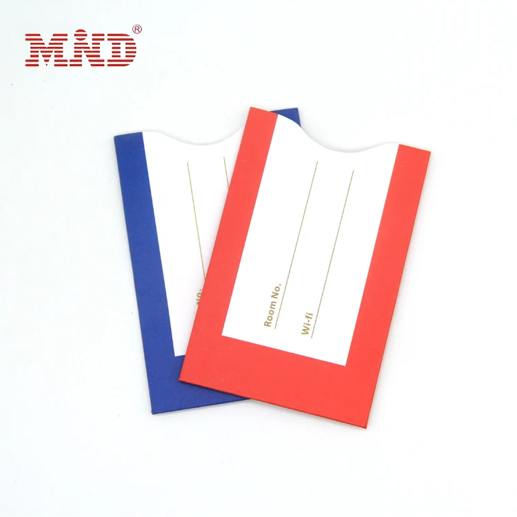 Factory price hotel key card sleeves rfid card holder
