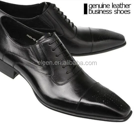 Elegant style genuine leather businessmen dress shoes