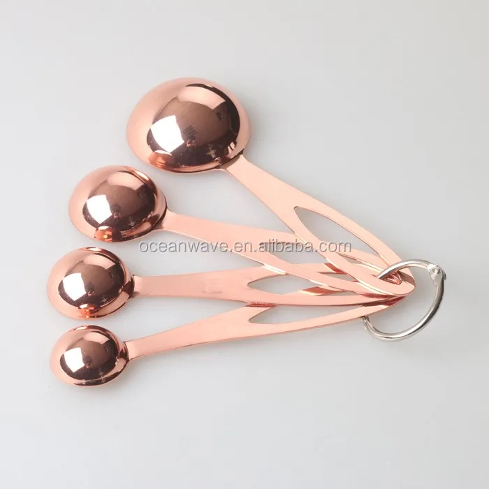 8pcs copper measuring spoon and cup set with 20ml measuring cup