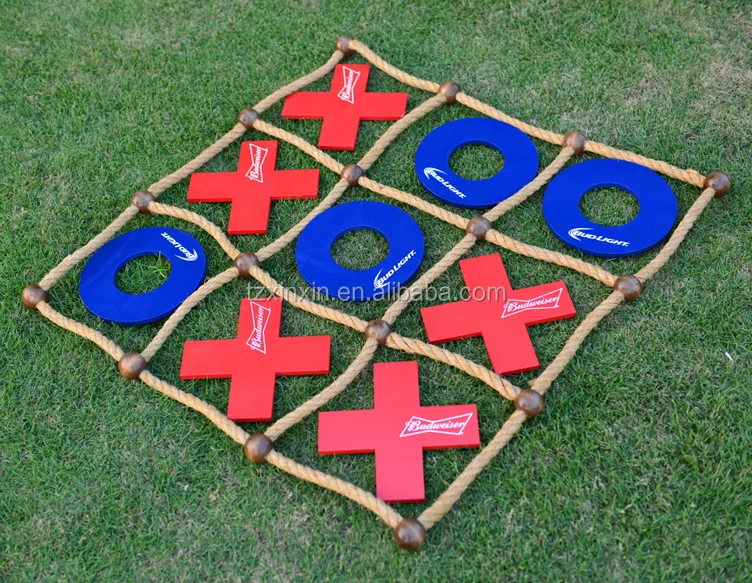 new design tic tac toe ,MDF outdoor game set ,colorful garden games for people