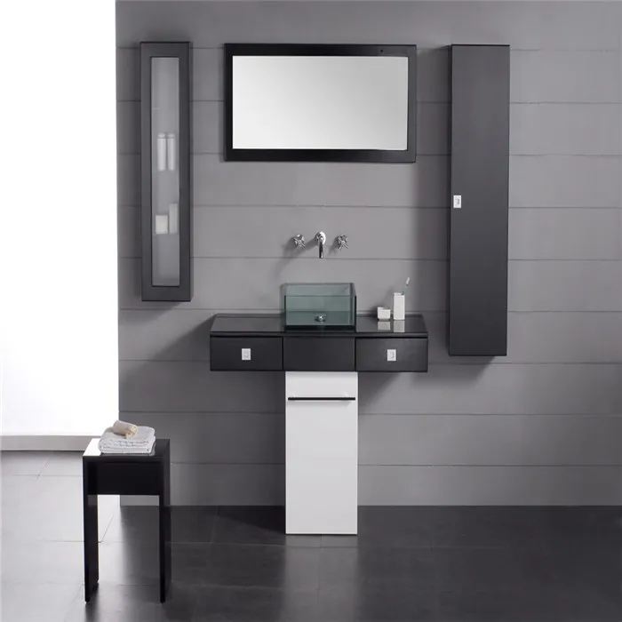 artificial stone integrated basin top quality  vanity cabinet
