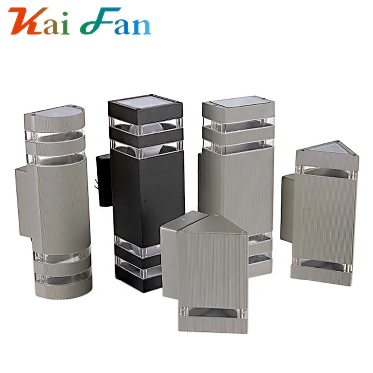 Новый стиль, круглая двойная садовая алюминиевая наружная Водонепроницаемая светодиодная настенная лампа ip65