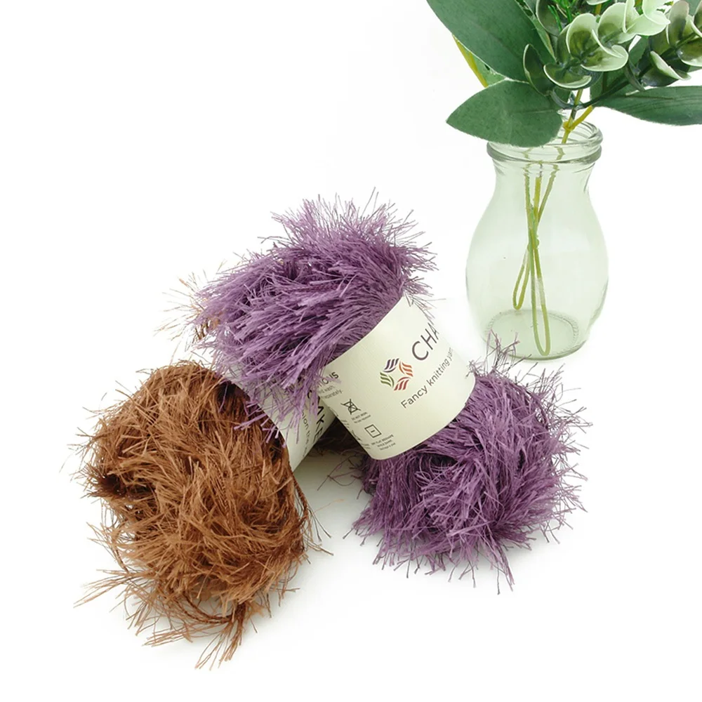 Classical gray hairy knitting yarn for scarf/sweater/craft