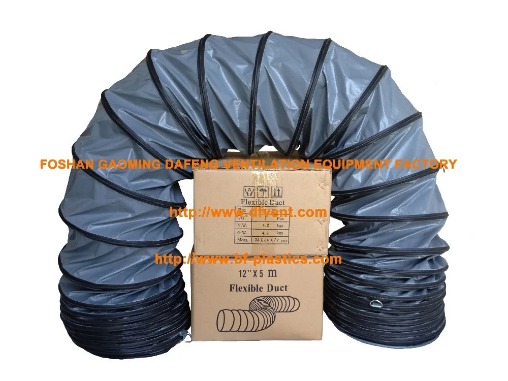 
Factory for 200mm 8inch 10m PVC fire resistant flexible ventilation duct air hose exhaust air pipe 