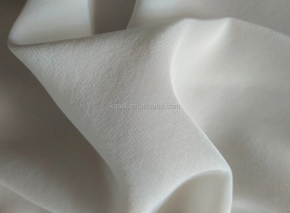 
PFD delicate softer undyed color CDC 100% pure silk crepe de chine fabric 
