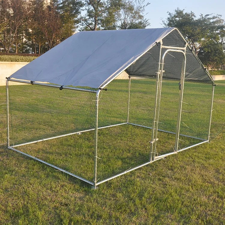 Factory Supply Walk In Enclosure Large Metal Hen Coop For Sale