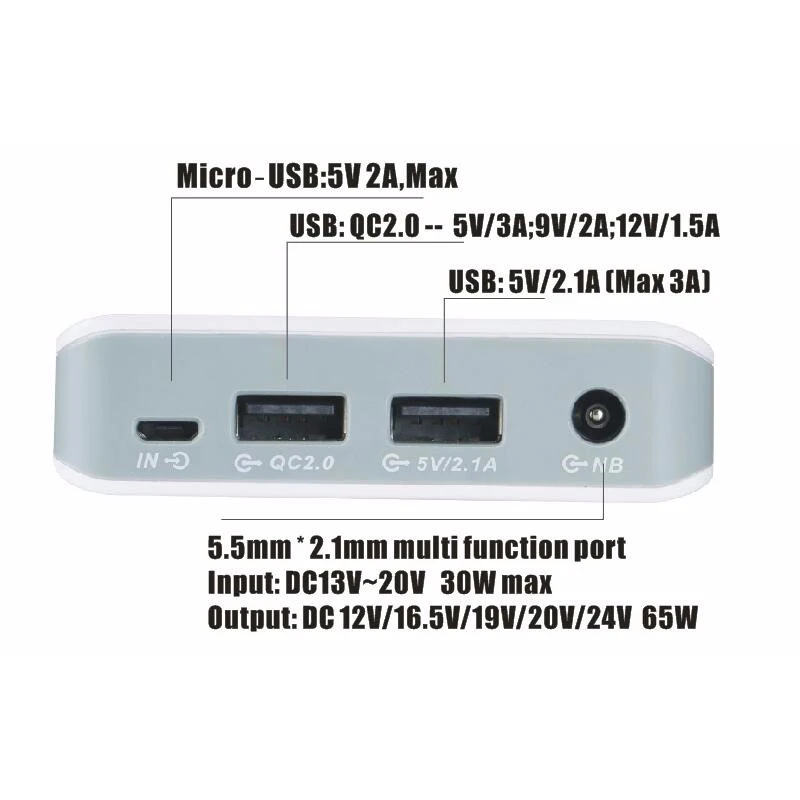 New arrivals 2021 power bank 15600mah 20100mah for laptop ,mobile phone with 12v-24v