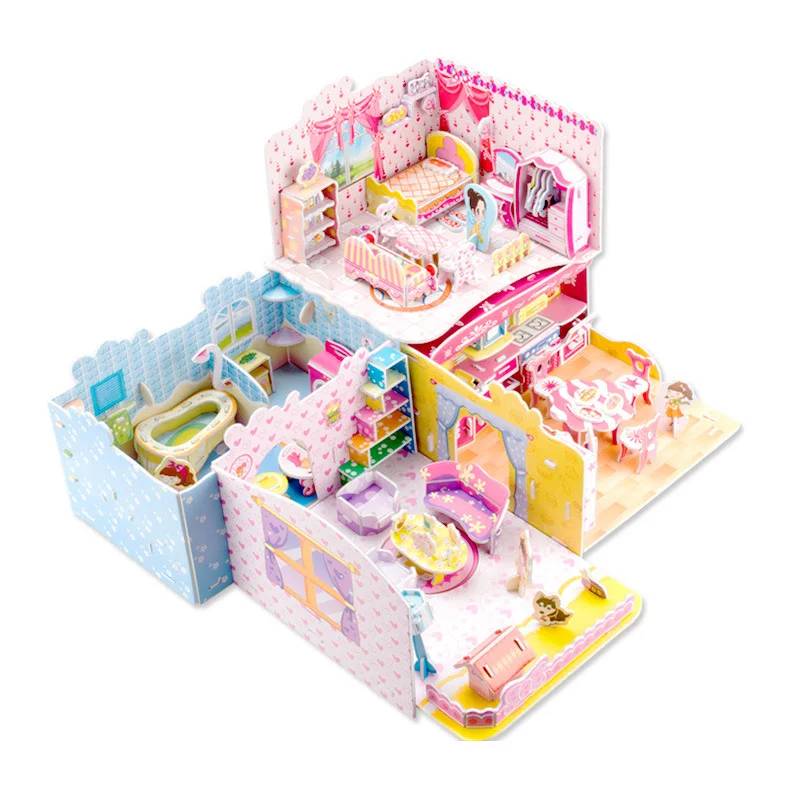 intelligent toy jigsaw puzzle 3d puzzle paper model