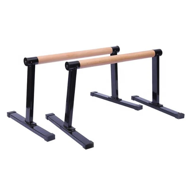 2019 Newest Stretch Stands Parallettes Wooden Push Up Bar Non-Slip Yoga Gymnastic Training Tool