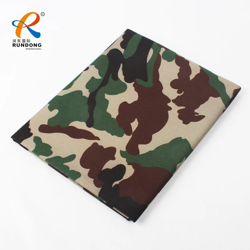 Изготовленная на заказ Антистатическая недорогая огнестойкая Военная саржа, камуфляжная ткань для Швеции