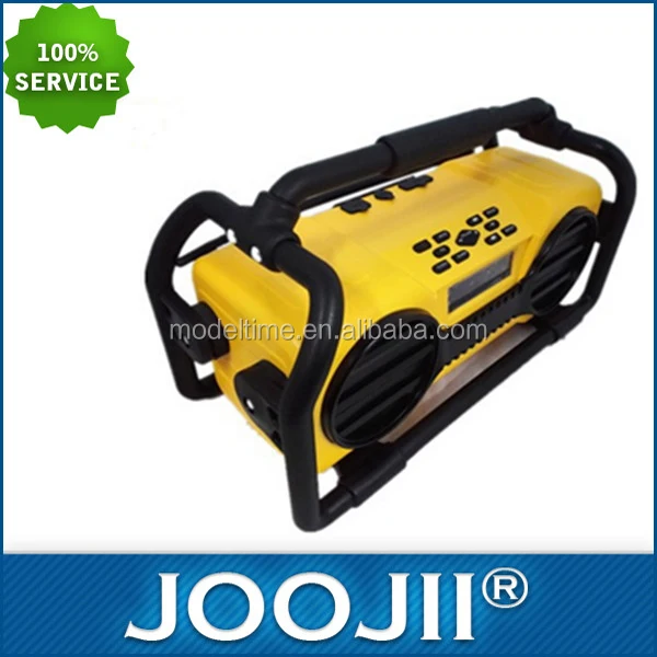 Anti-shock Construction Site FM Radio with USB Charging Port for Mobile Phone
