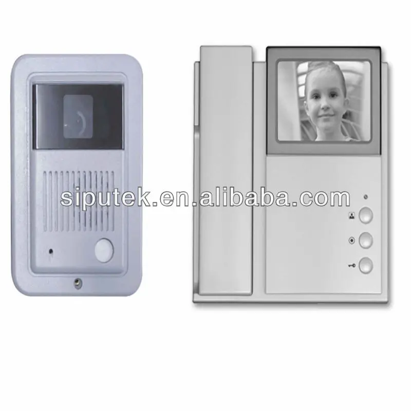 
Wholesales 4' wired color video doorphone commax,intercom system from China 