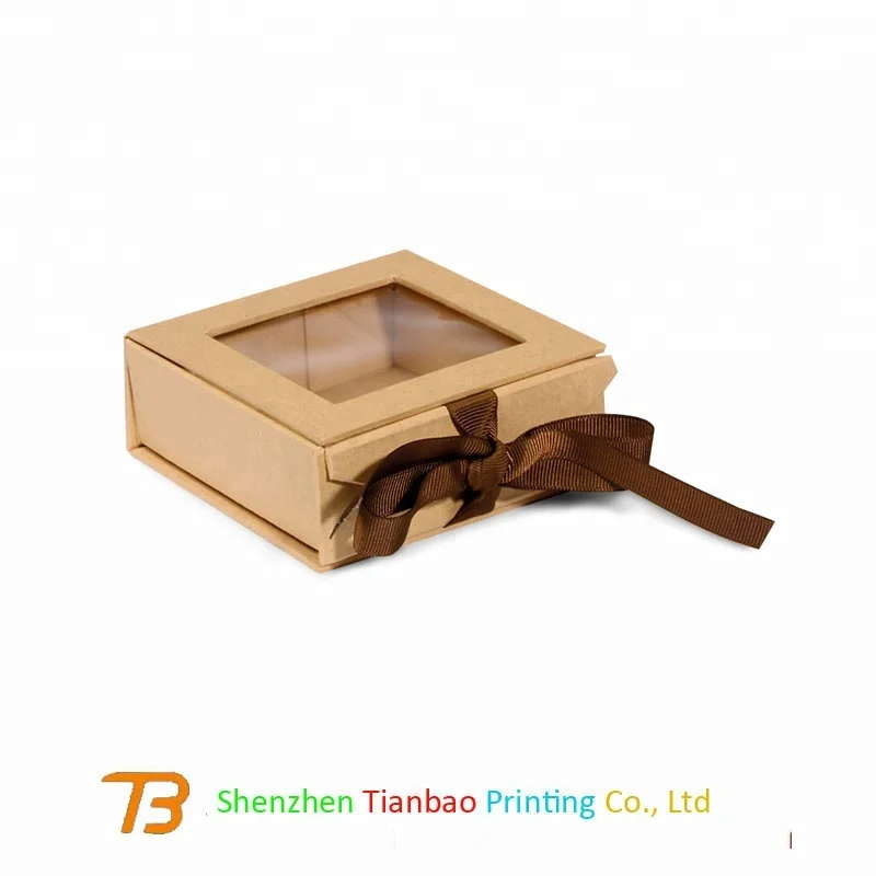 Beautiful design wedding door gifts packaging small mini paper gift box with ribbon