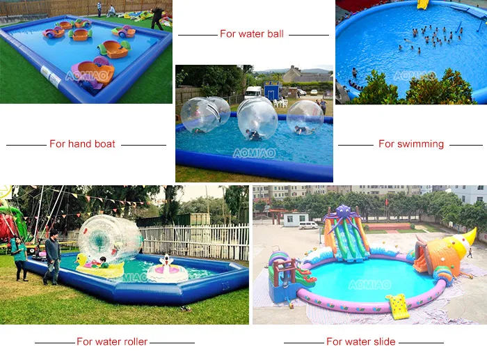 Hot selling inflatable water pool covers inflatable pool slide swimming pool