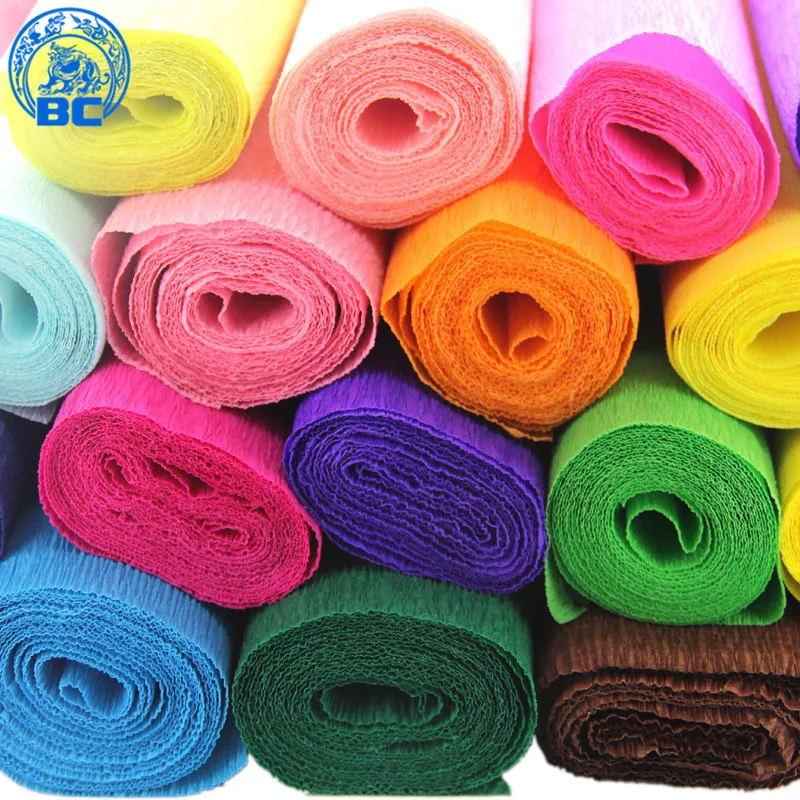
Hot sale 50*250CM interesting creative handmade art Crepe paper for kids DIY 