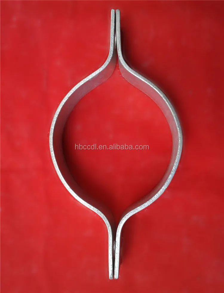 hot dip galvanized adjustable band steel iron electric concrete pole clamp for street light pole clamp