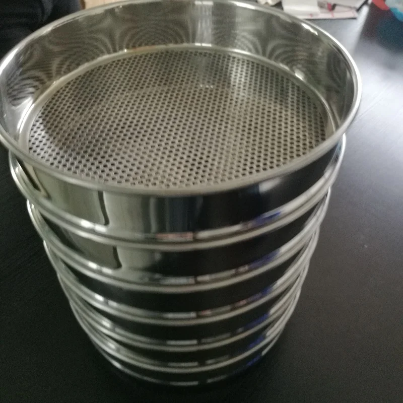 Stainless steel perforated metal plate soil Laboratory test sieve