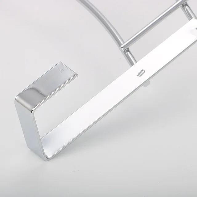 Coat Rack Wall Mounted Hook Rack Over The Door Hook Organizer 8 Hooks, Heavy-Duty Iron Wire Chrome