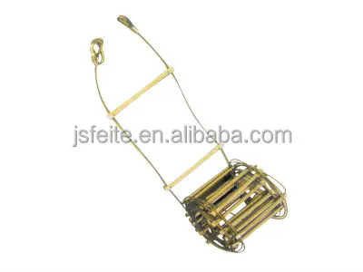 wooden climbing fire rescue ladder