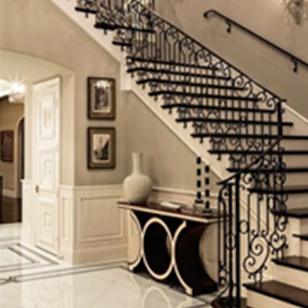 cheap outdoor prefab terrace metal stair railing design