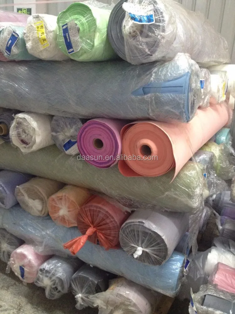 PU artificial Leather With Non-woven backing Stock Lot