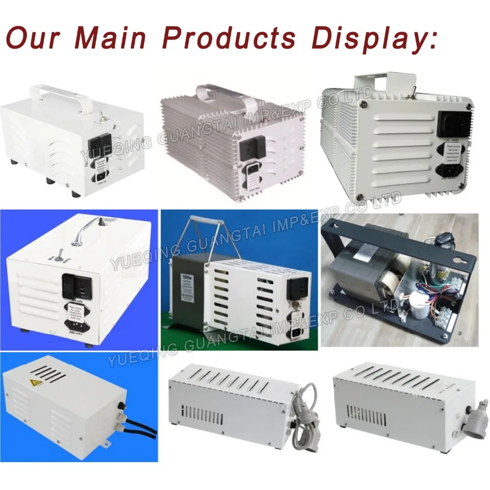 US Standard Aluminum/Copper Wire 3 / 4 / 5 tap voltage 100W 150W 200W 250W 400W 600W 1000W CWA HPS HID Magnetic Ballast Kit