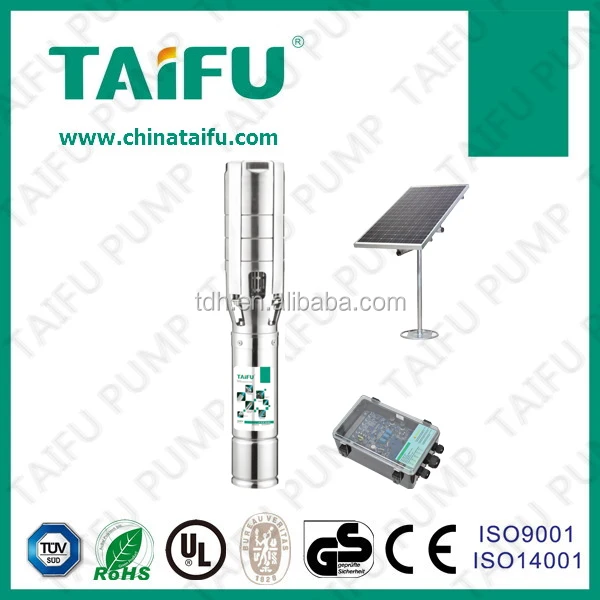 TAIFU DC motor 3HP solar powered submersible water pump 4TSSC5-195-220/22000