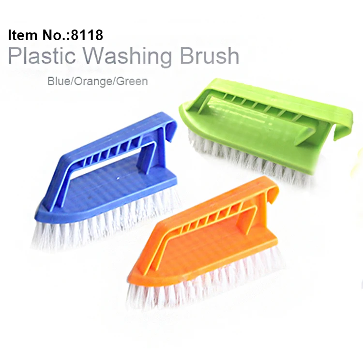 HQ8118 Eco-friendly laundry products plastic scrub brush hard hair