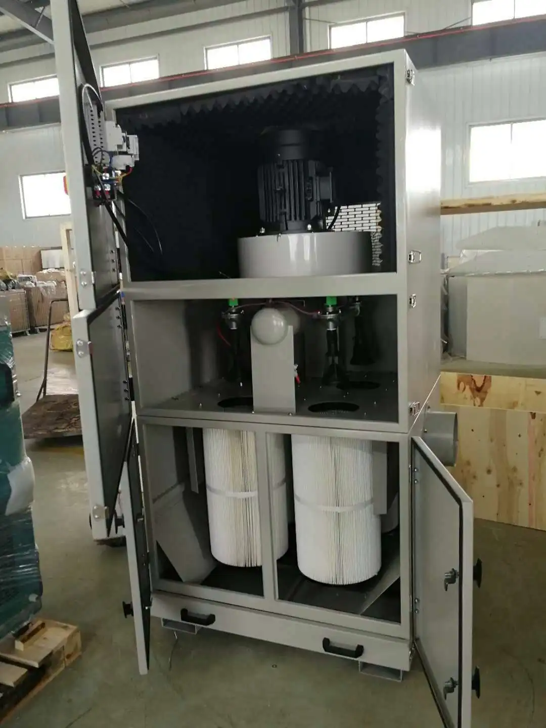 
Industrial laser cutting dust collector 