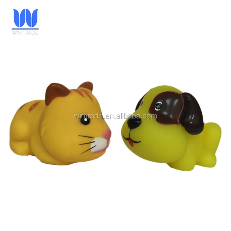 Squeaky farm animal toy rubber bath farm toy